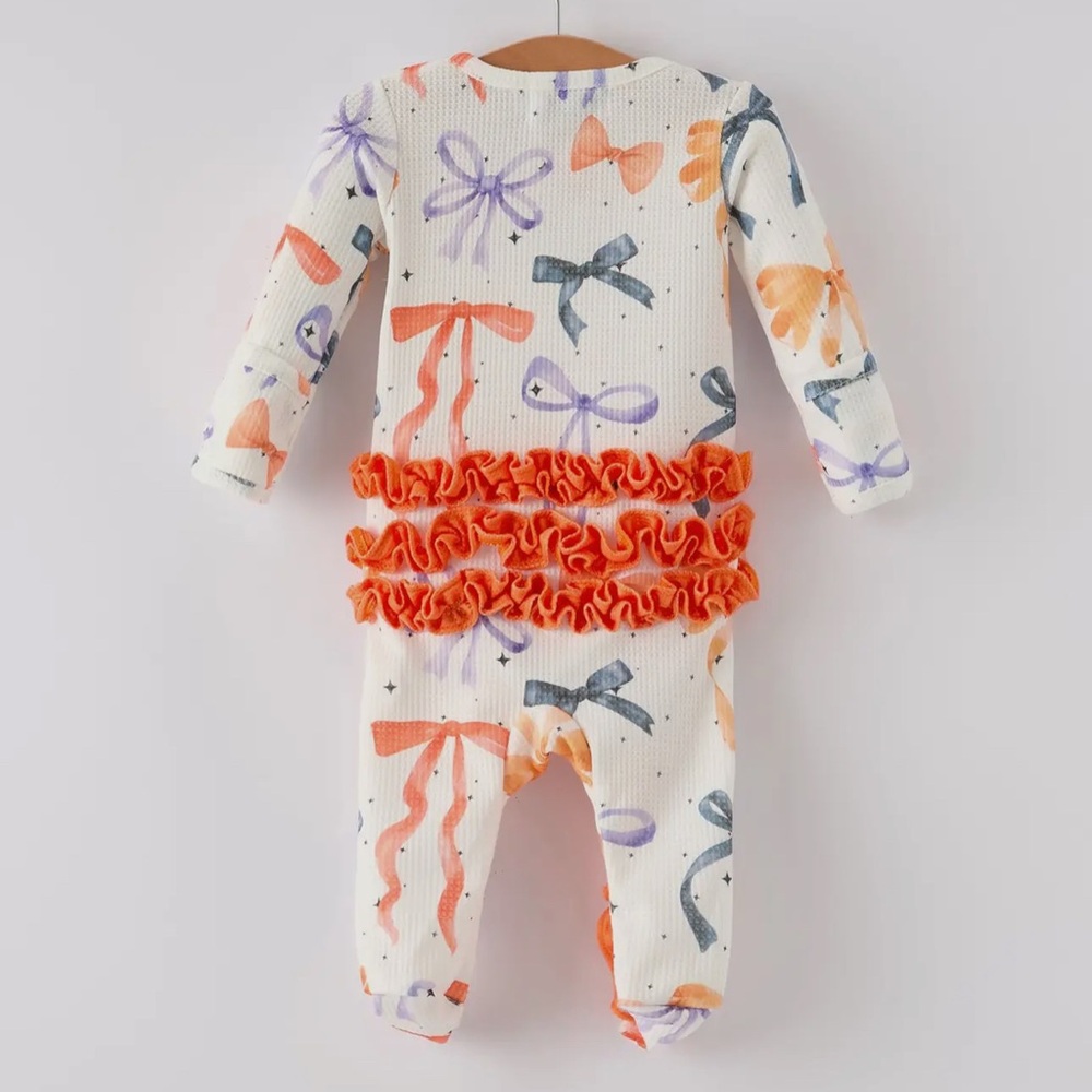 Kids Pajamas with Bow Print infant